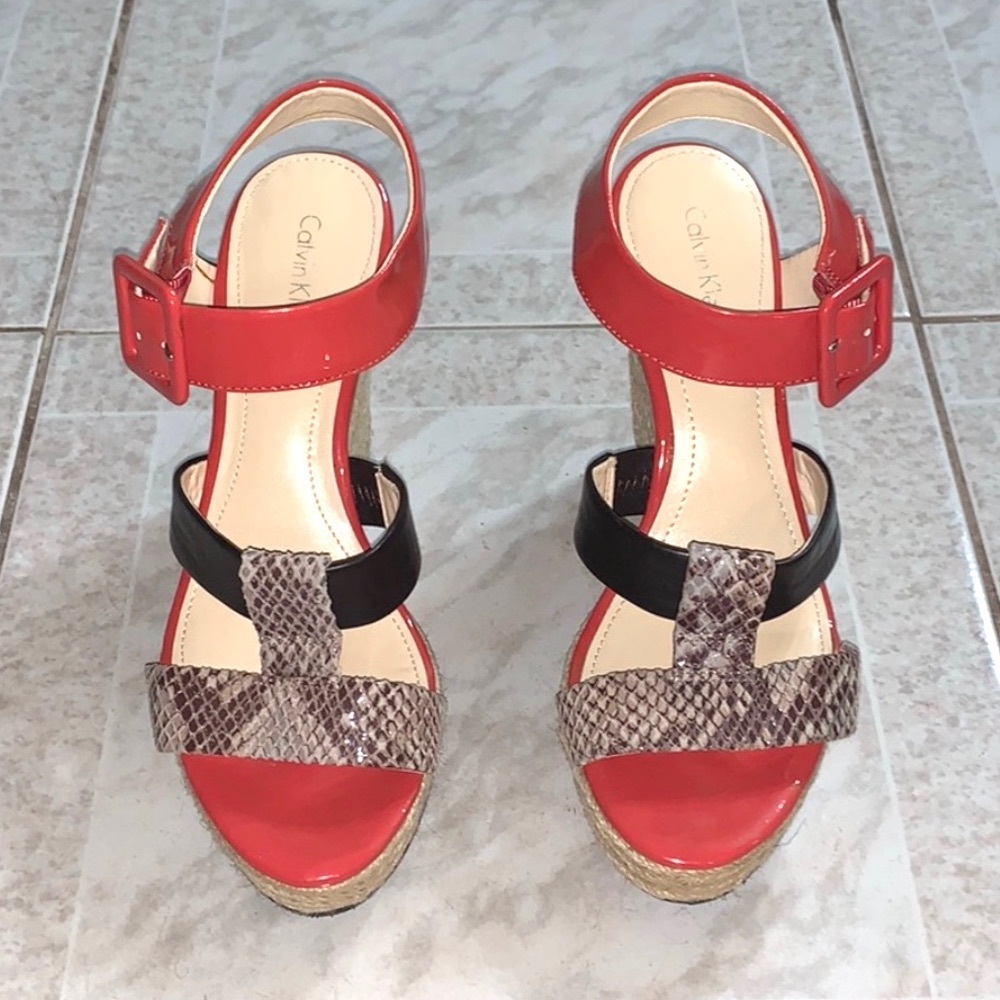 Calvin Klein Wedges Worn Only Once! Size 7.5